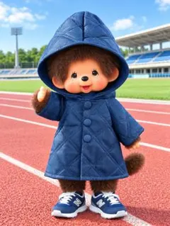 モンチッチMサイズ用 着せ替え服 ベンチコート ハンドメイド
