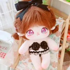 黑 下着 レース 20cm ぬいぐるみ服 韓国 ぬい服 着ぐるみ 推し活 衣装
