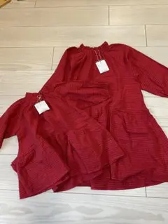 キッズ　ブリーズ　ワンピース　ペア　姉妹　120 80 新品未使用　お揃い