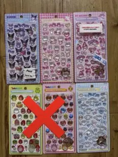 正規品 ボンボンドロップシール サンリオ 第2弾 たまごっち 6枚セット