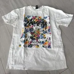 Stussy フラワープリント Tシャツ Sサイズ