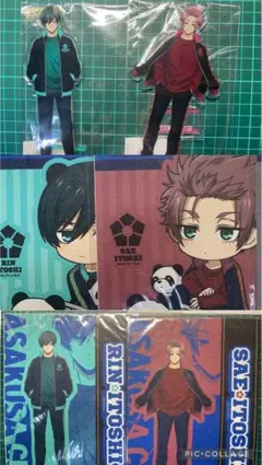 ブルーロック　ブルロ 花やしき ウォールシール アクスタ　糸師冴　糸師凛