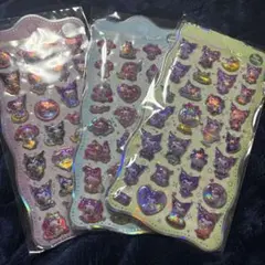 マイメロ　クロミ　キラキラ　プックリ　硬めシール　３枚セット