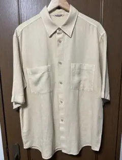 美品　AURALEE 和紙ダックキャンバスハーフスリーブシャツのサムネイル