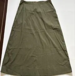 【Gap】ロングスカート オリーブグリーン サイズL
