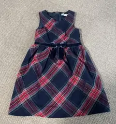 H&M チェック柄 ノースリーブワンピース 115センチ