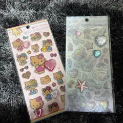 【正規品】 サンリオ キラキララインストーンシール キティ シナモロール セット