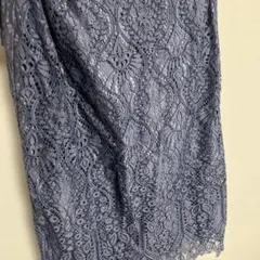 ネイビー レース タイトスカート