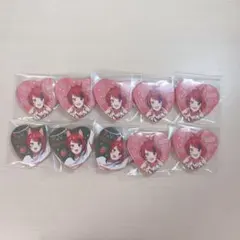 莉犬くん　缶バッジ　ハート缶バッジ　すとぷり　夏の苺文化祭　すとぷりグッズ　莉犬