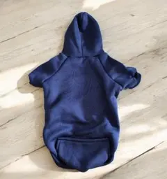 フード付き犬服 ネイビー 2XL