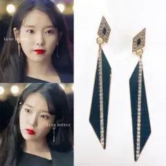 No.249 シルバーラインピアス 韓国ドラマ ホテルデルーナ IU着用