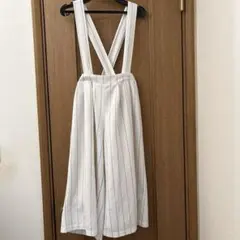 repipi armario サロペット ワイドパンツ　ストライプ S レピピ