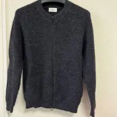 UNITED ARROWS ブラック　ジップアップセーター