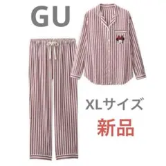 GU ジーユー ミニー ストライプ 赤 ディズニー ルームウェア パジャマ