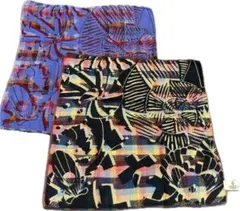 used ヴィヴィアンウエストウッド　ガーゼ ハンカチ　同柄　色違い2枚セット