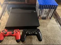 PlayStation 4 本体 赤黒コントローラー ゲーム付き