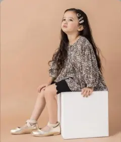 petit mainプティマイン♡小花柄ブラウス 110cm アプレレクール