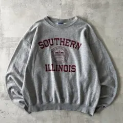 USA規格　champion　カレッジ　スウェット　3段　メンズ古着　歪グレー