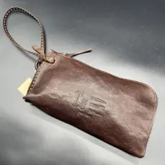 未使用タグ付き✨ゲンテン バッグインバッグ レザー 本牛革 ブラウン 