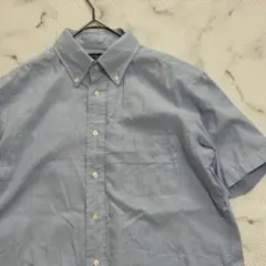 ✨美品✨鎌倉シャツカマクラシャツ 半袖チェックシャツ 青系L fj245のサムネイル