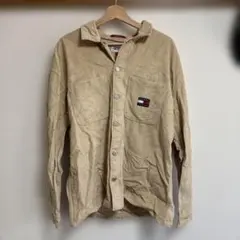 TOMMY JEANS オーバーシャツ XL ベージュ