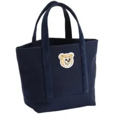 【新品未開封】フェイラー オールドテディ ワッペントートバッグ ネイビー 小