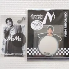 目黒蓮　ミラー＆クリアステッカー　2個セット　(SnowMan)