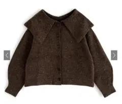 【新品未使用】【完売品】GRLビッグカラーニットカーディガン[kz347]