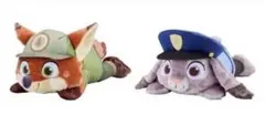 ナムコ限定　ズートピア 赤いほっぺ寝そべりスーパーラージキッズぬいぐるみ　2種