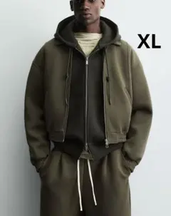 ZARA ザラ　ネオプレン風 ボクシーフィットジャケット　完売品