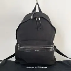 【極美品】サンローラン シティ リュック キャンバス レザー 黒 シティ サンローラン（キャンバス） ブラック | Saint Laurent | YSL JA-JP