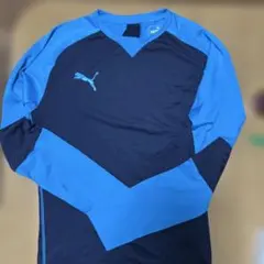 Puma 長袖シャツ 青・黒