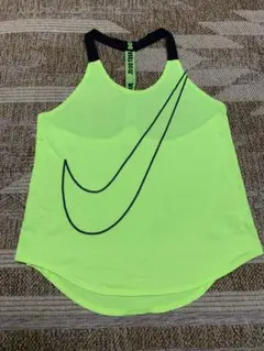 Nike 蛍光イエロー タンクトップ テニス レディース プラクティスウェア