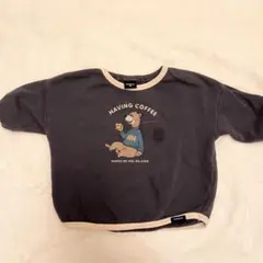 manina HAVING COFFEE 裏起毛トレーナー 90