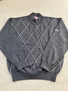 アーガイル柄セーター　グレー