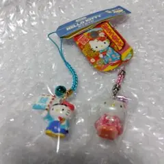 ハローキティ　京都限定　 着物ストラップ