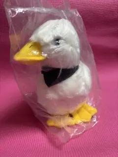 アフラックなアヒルぬいぐるみ 首元バンダナ付き　新品未開封　非売品
