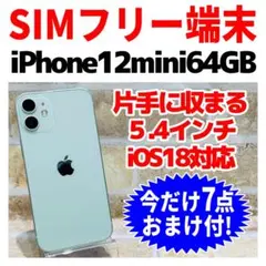 SIMフリー iPhone12mini 64GB グリーン 電池良好