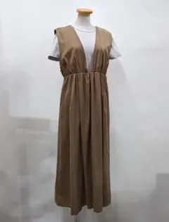 スローブイエナ/ボリュームギャザージャンパースカート/ギャザー入りペチコート付き