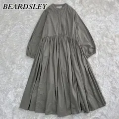 BEARDSLEY ビアズリー ギャザーワンピース ゆったり カーキ サイズ0