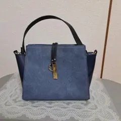 MONO COMME CA 青 ハンドバッグのサムネイル