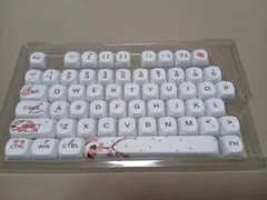 XVX 梅の花デザイン ホワイトキーキャップ PBT 140キー