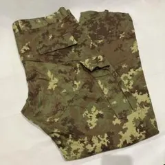 イタリア軍　ベジタートカモ　カーゴパンツ　XL 迷彩　ミリタリー　古着　軍物