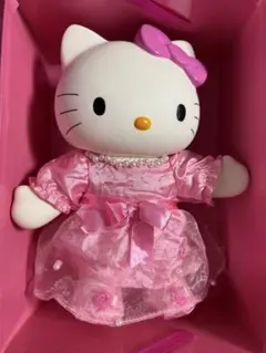 超激レア レトロ キティ 着せ替え フィギュア 大 1998年 サンリオ ソフビ