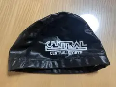 水泳帽　黒色　セントラルスポーツ　Lサイズ　記名なし