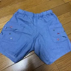 petit main 刺繍付きハーフパンツ 110