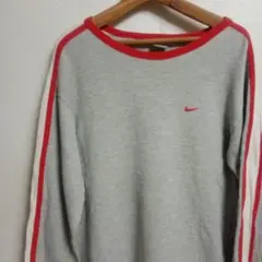 ナイキ NIKE トレーナー メンズM スウォッシュ刺繍ロゴ やや薄手