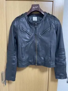Lyric レザージャケット ブラック シングルライダース 36 美品