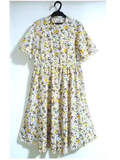 ソレイアード SOULEIADO トゥモローランド☆花柄 フレアワンピース☆３６