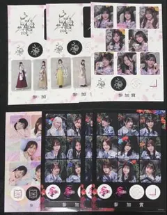 櫻坂46 サクコレ 参加賞 チェキ風ステッカー フルコンプ 【メーカー